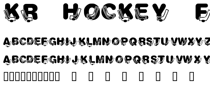 KR Hockey Fun font